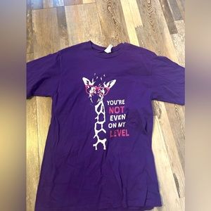 Your not on my level nerd giraffe shirt